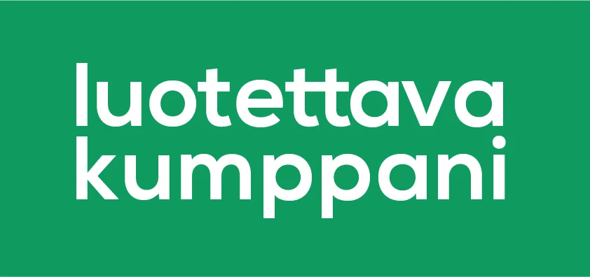 Luotettava kumppani logo, linkit Zeckit sivulle.